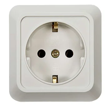 Розетка 1-м BOLLETO с заземл. накл. 7028 бел. ASD / IN HOME 4680005959792 Розетка 1-м BOLLETO с заземл. накл. 7028 бел. ASD / IN HOME 4680005959792